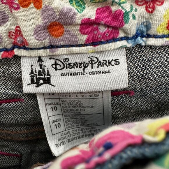 Disney Parks Mickey Mouse Patchwork Denim Distressed Jean Shorts Womens Size 10 - Picture 5 of 5